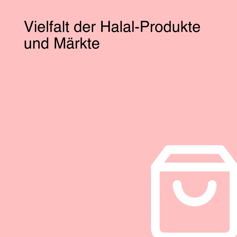 Vielfalt der Halal-Produkte und Märkte Vielfalt der Halal-Produkte und Märkte