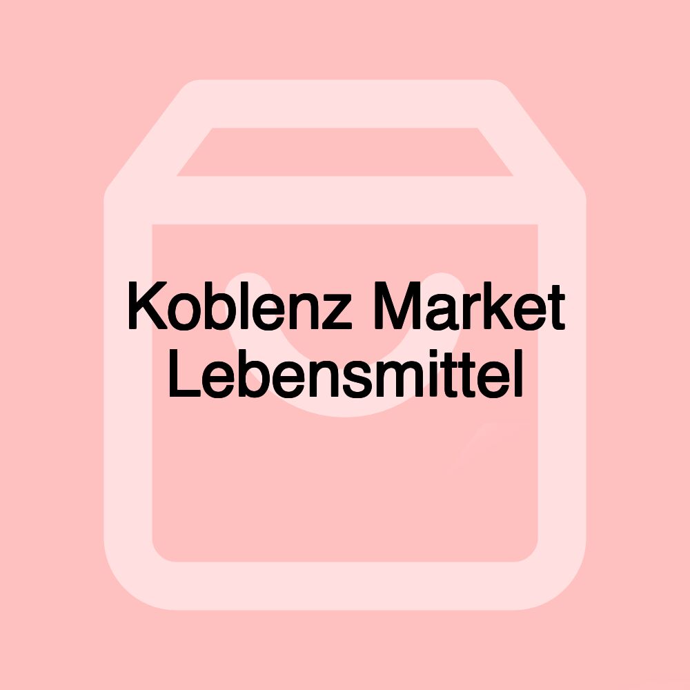Koblenz Market Lebensmittel