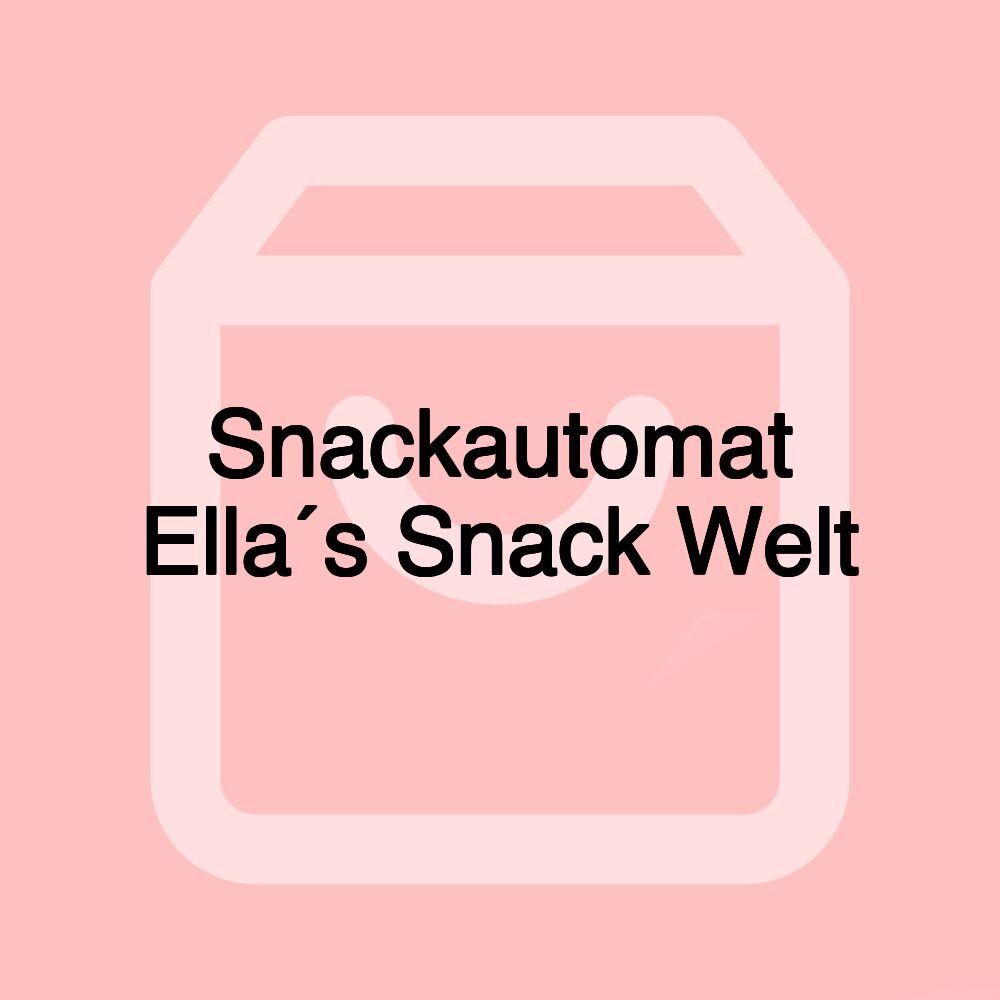 Snackautomat Ella´s Snack Welt
