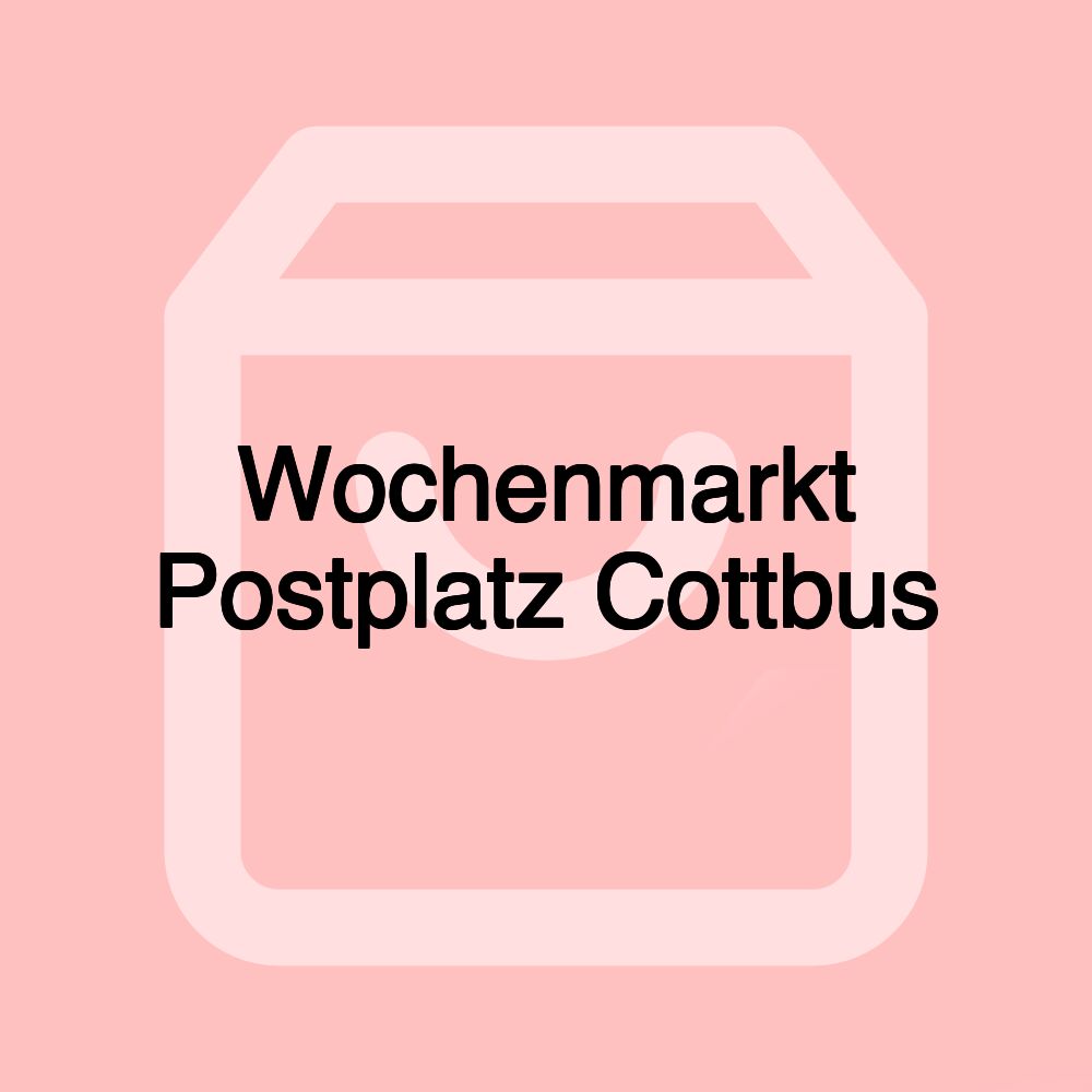 Wochenmarkt Postplatz Cottbus