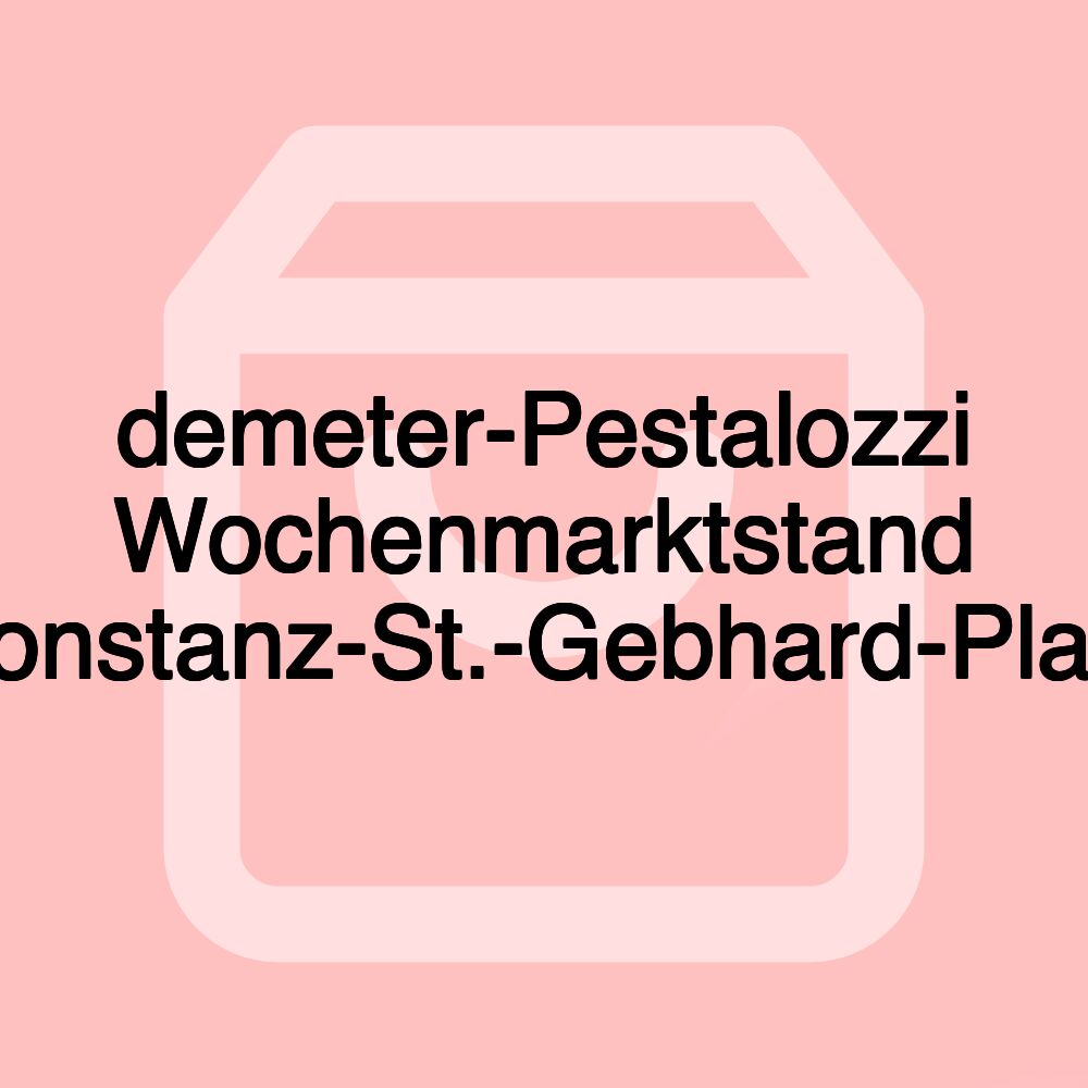 demeter-Pestalozzi Wochenmarktstand Konstanz-St.-Gebhard-Platz