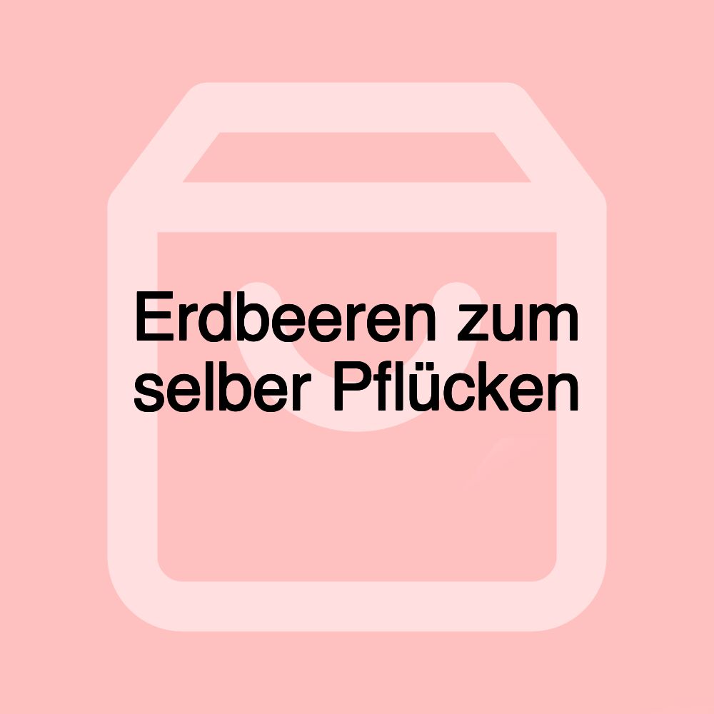 Erdbeeren zum selber Pflücken Erdbeeren zum selber Pflücken