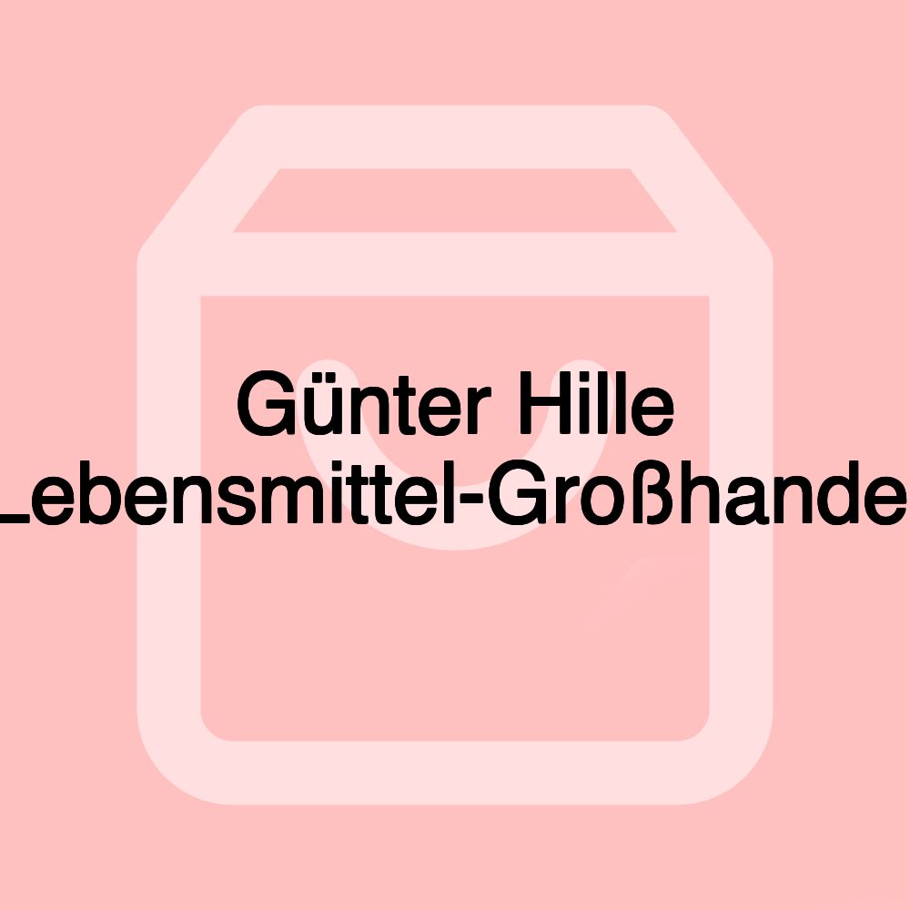 Günter Hille Lebensmittel-Großhandel Günter Hille Lebensmittel-Großhandel