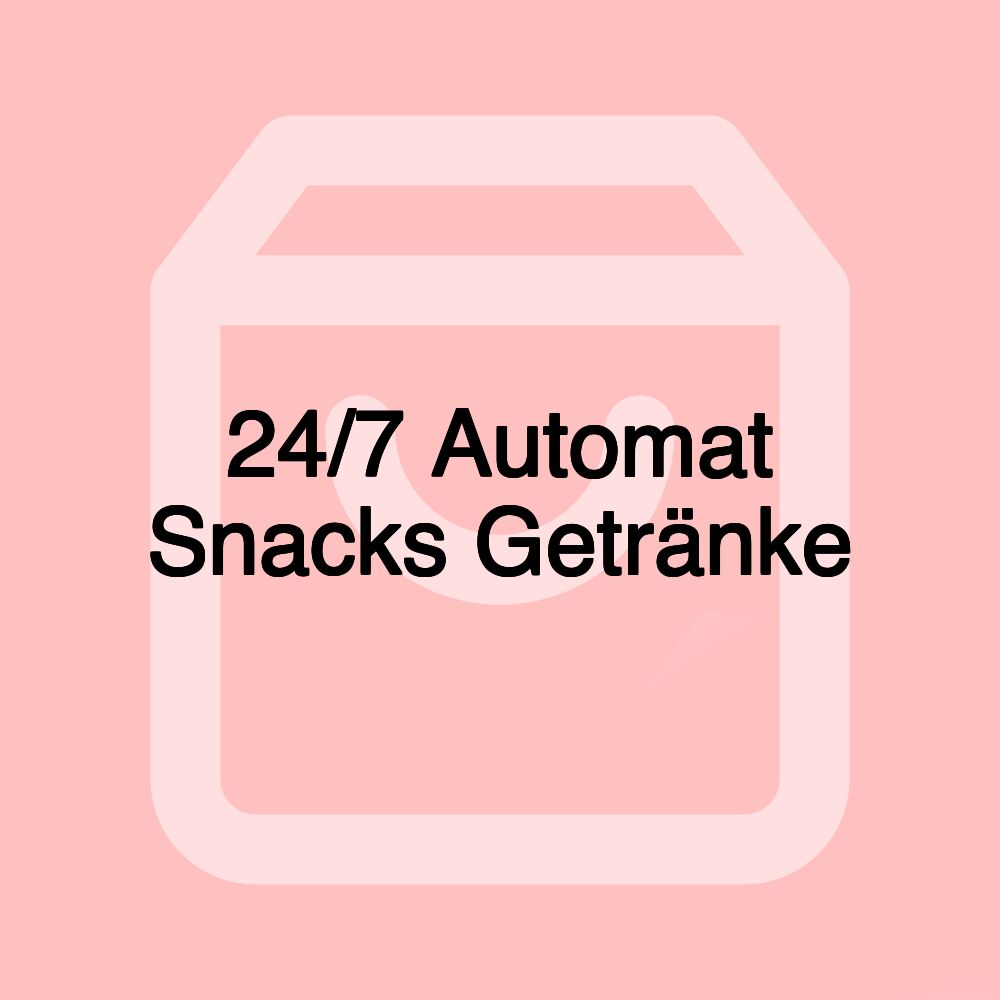 24/7 Automat Snacks Getränke