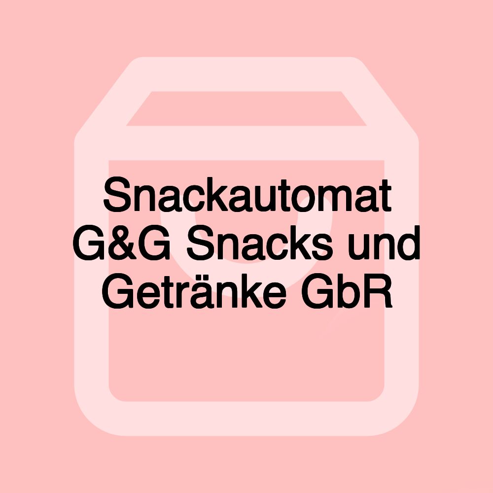 Snackautomat G&G Snacks und Getränke GbR Snackautomat G&G Snacks und Getränke GbR