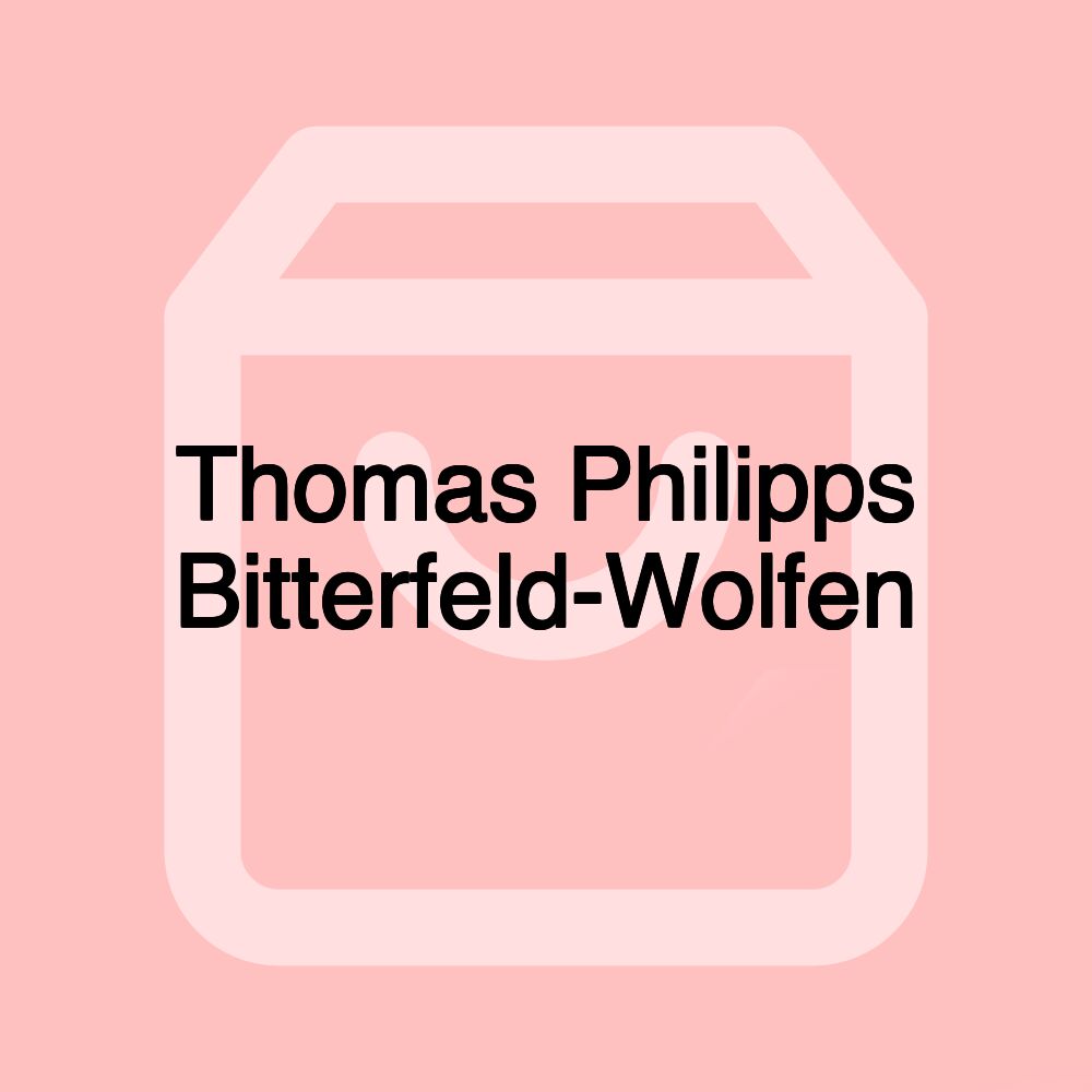 Thomas Philipps Bitterfeld-Wolfen Thomas Philipps Bitterfeld-Wolfen
