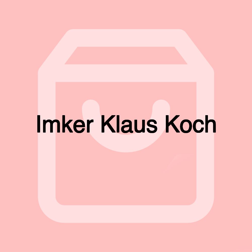 Imker Klaus Koch