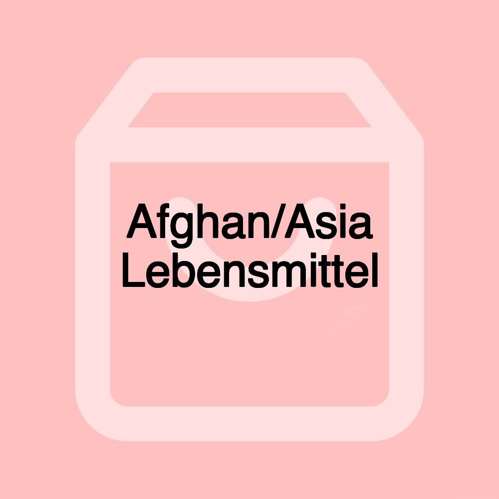 Afghan/Asia Lebensmittel